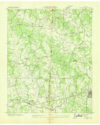 Parsons Tennessee Historical topographic map, 1:24000 scale, 7.5 X 7.5 Minute, Year 1936