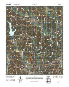 Parsons Tennessee Historical topographic map, 1:24000 scale, 7.5 X 7.5 Minute, Year 2010