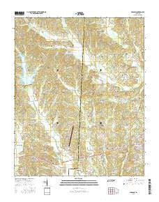 Parsons Tennessee Current topographic map, 1:24000 scale, 7.5 X 7.5 Minute, Year 2016