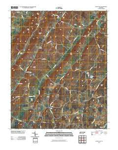 Pattie Gap Tennessee Historical topographic map, 1:24000 scale, 7.5 X 7.5 Minute, Year 2010