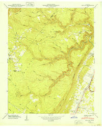 Pennine Tennessee Historical topographic map, 1:24000 scale, 7.5 X 7.5 Minute, Year 1949