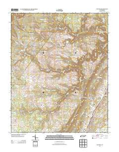 Pennine Tennessee Historical topographic map, 1:24000 scale, 7.5 X 7.5 Minute, Year 2013