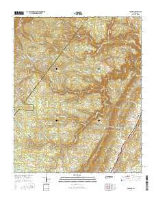 Pennine Tennessee Current topographic map, 1:24000 scale, 7.5 X 7.5 Minute, Year 2016