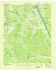 Perryville Tennessee Historical topographic map, 1:24000 scale, 7.5 X 7.5 Minute, Year 1936