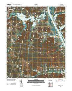 Perryville Tennessee Historical topographic map, 1:24000 scale, 7.5 X 7.5 Minute, Year 2010