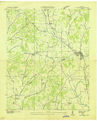 Petersburg Tennessee Historical topographic map, 1:24000 scale, 7.5 X 7.5 Minute, Year 1936