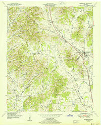 Petersburg Tennessee Historical topographic map, 1:24000 scale, 7.5 X 7.5 Minute, Year 1951