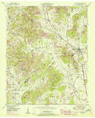 Petersburg Tennessee Historical topographic map, 1:24000 scale, 7.5 X 7.5 Minute, Year 1951