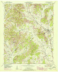 Petersburg Tennessee Historical topographic map, 1:24000 scale, 7.5 X 7.5 Minute, Year 1951