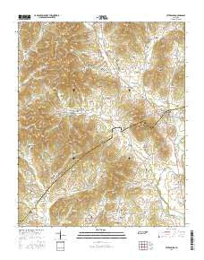 Petersburg Tennessee Current topographic map, 1:24000 scale, 7.5 X 7.5 Minute, Year 2016