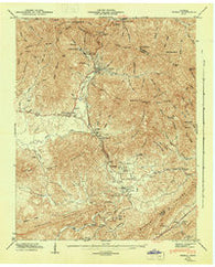Petros Tennessee Historical topographic map, 1:24000 scale, 7.5 X 7.5 Minute, Year 1946