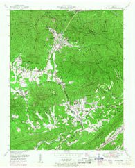 Petros Tennessee Historical topographic map, 1:24000 scale, 7.5 X 7.5 Minute, Year 1952