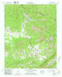 Petros Tennessee Historical topographic map, 1:24000 scale, 7.5 X 7.5 Minute, Year 1952