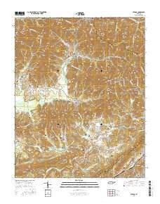 Petros Tennessee Current topographic map, 1:24000 scale, 7.5 X 7.5 Minute, Year 2016