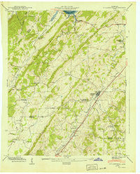 Philadelphia Tennessee Historical topographic map, 1:24000 scale, 7.5 X 7.5 Minute, Year 1940