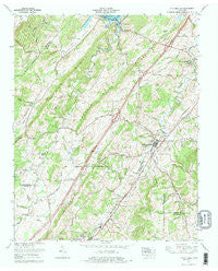 Philadelphia Tennessee Historical topographic map, 1:24000 scale, 7.5 X 7.5 Minute, Year 1974