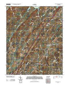 Philadelphia Tennessee Historical topographic map, 1:24000 scale, 7.5 X 7.5 Minute, Year 2010