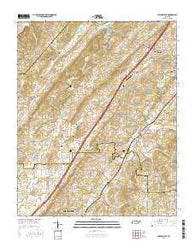 Philadelphia Tennessee Current topographic map, 1:24000 scale, 7.5 X 7.5 Minute, Year 2016