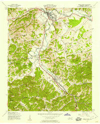Pigeon Forge Tennessee Historical topographic map, 1:24000 scale, 7.5 X 7.5 Minute, Year 1956