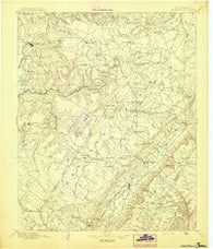 Pikeville Tennessee Historical topographic map, 1:125000 scale, 30 X 30 Minute, Year 1895