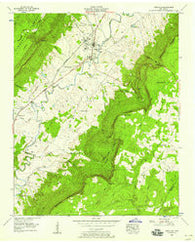 Pikeville Tennessee Historical topographic map, 1:24000 scale, 7.5 X 7.5 Minute, Year 1956