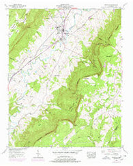 Pikeville Tennessee Historical topographic map, 1:24000 scale, 7.5 X 7.5 Minute, Year 1956