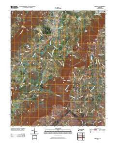 Pikeville Tennessee Historical topographic map, 1:24000 scale, 7.5 X 7.5 Minute, Year 2010