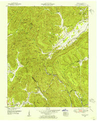Pioneer Tennessee Historical topographic map, 1:24000 scale, 7.5 X 7.5 Minute, Year 1952