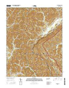 Pioneer Tennessee Current topographic map, 1:24000 scale, 7.5 X 7.5 Minute, Year 2016