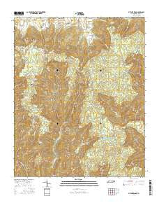 Pitcher Ridge Tennessee Current topographic map, 1:24000 scale, 7.5 X 7.5 Minute, Year 2016