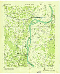 Pittsburg Landing Tennessee Historical topographic map, 1:24000 scale, 7.5 X 7.5 Minute, Year 1936