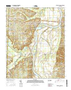 Pittsburg Landing Tennessee Current topographic map, 1:24000 scale, 7.5 X 7.5 Minute, Year 2016