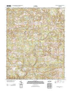 Pleasant Hill Tennessee Historical topographic map, 1:24000 scale, 7.5 X 7.5 Minute, Year 2013
