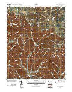 Pleasant Shade Tennessee Historical topographic map, 1:24000 scale, 7.5 X 7.5 Minute, Year 2010