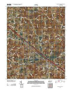 Pleasant View Tennessee Historical topographic map, 1:24000 scale, 7.5 X 7.5 Minute, Year 2010