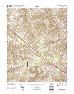 Pleasant View Tennessee Historical topographic map, 1:24000 scale, 7.5 X 7.5 Minute, Year 2013