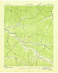 Pleasantville Tennessee Historical topographic map, 1:24000 scale, 7.5 X 7.5 Minute, Year 1936