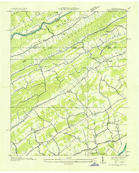 Plum Grove Tennessee Historical topographic map, 1:24000 scale, 7.5 X 7.5 Minute, Year 1935