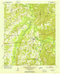 Pocahontas Tennessee Historical topographic map, 1:24000 scale, 7.5 X 7.5 Minute, Year 1952