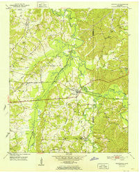 Pocahontas Tennessee Historical topographic map, 1:24000 scale, 7.5 X 7.5 Minute, Year 1952