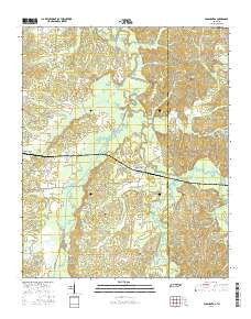 Pocahontas Tennessee Current topographic map, 1:24000 scale, 7.5 X 7.5 Minute, Year 2016