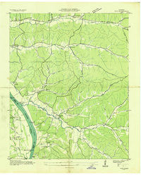 Pope Tennessee Historical topographic map, 1:24000 scale, 7.5 X 7.5 Minute, Year 1936