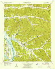 Pope Tennessee Historical topographic map, 1:24000 scale, 7.5 X 7.5 Minute, Year 1949