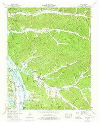 Pope Tennessee Historical topographic map, 1:24000 scale, 7.5 X 7.5 Minute, Year 1949
