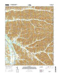 Pope Tennessee Current topographic map, 1:24000 scale, 7.5 X 7.5 Minute, Year 2016