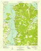 Poplar Creek Tennessee Historical topographic map, 1:24000 scale, 7.5 X 7.5 Minute, Year 1949