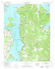 Poplar Creek Tennessee Historical topographic map, 1:24000 scale, 7.5 X 7.5 Minute, Year 1949