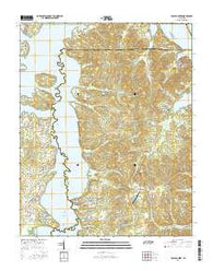 Poplar Creek Tennessee Current topographic map, 1:24000 scale, 7.5 X 7.5 Minute, Year 2016