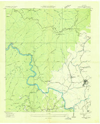 Postelle Tennessee Historical topographic map, 1:24000 scale, 7.5 X 7.5 Minute, Year 1936