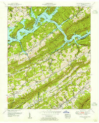 Powder Springs Tennessee Historical topographic map, 1:24000 scale, 7.5 X 7.5 Minute, Year 1952